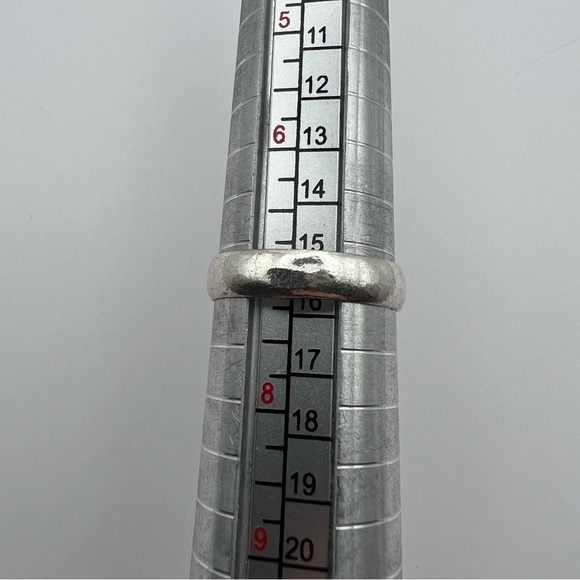 New Amazonite Stone Crystal Silver Overlay Ring Size 7 - Picture 7 of 9